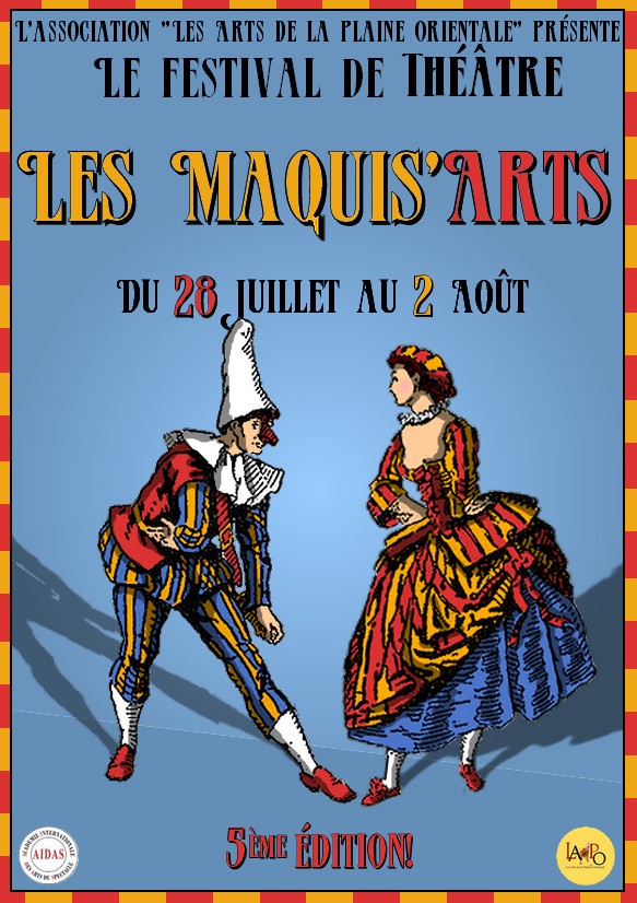 Affiche officielle du Festival Les Maquis'Arts, du 28 juillet au 2 août en Corse.